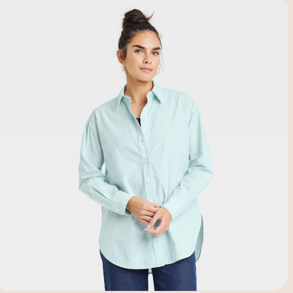 Universal Thread Light Blue Button-Up Shirt